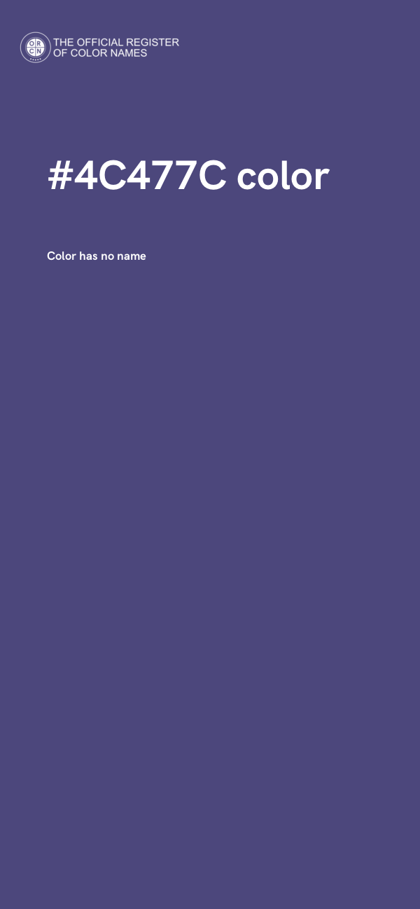 #4C477C color image