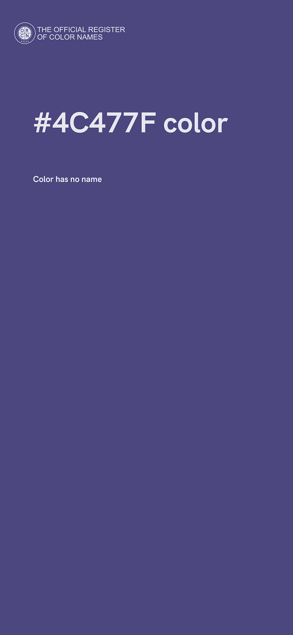 #4C477F color image