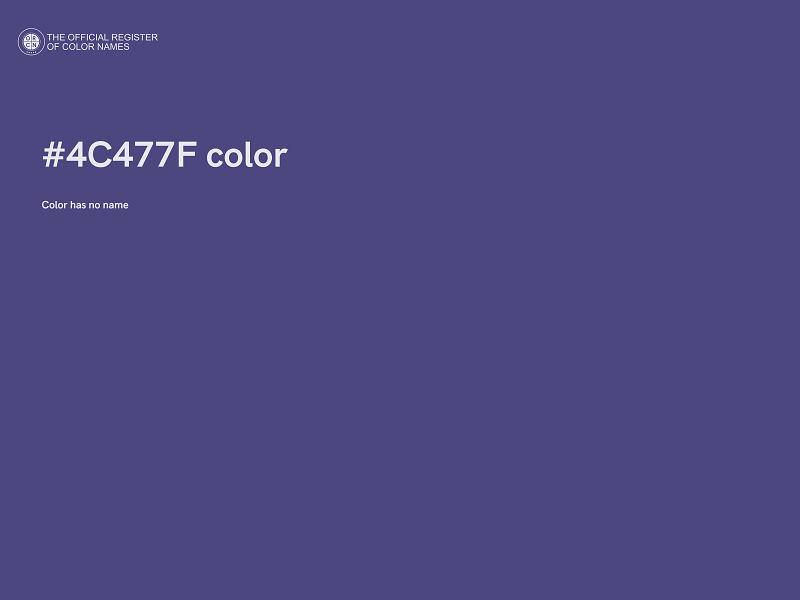 #4C477F color image