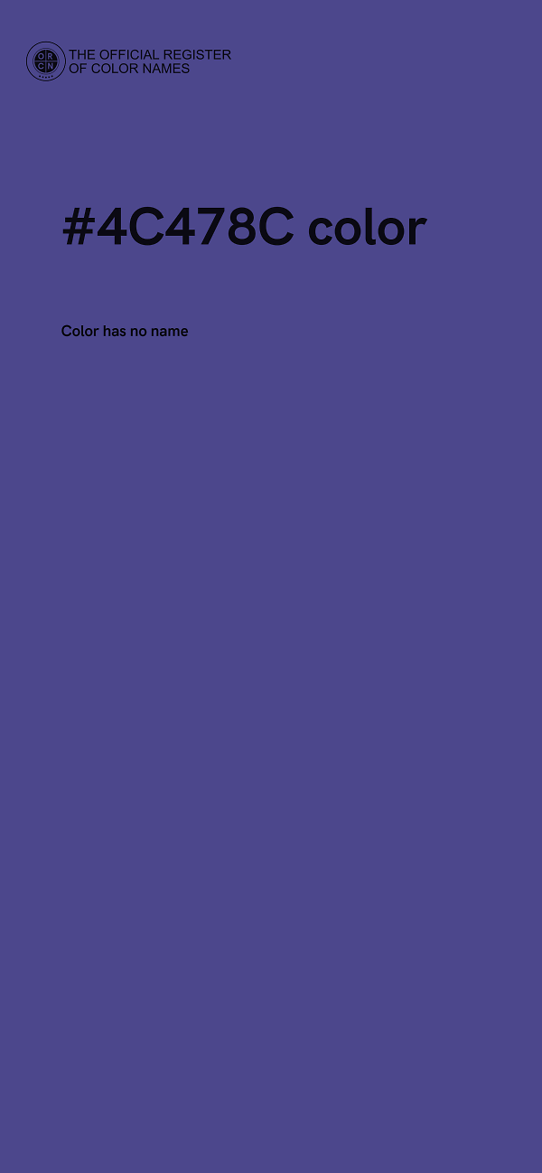 #4C478C color image