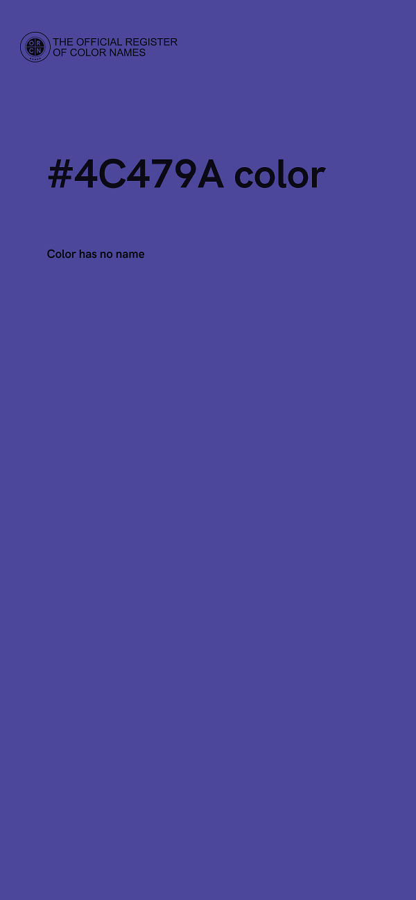 #4C479A color image