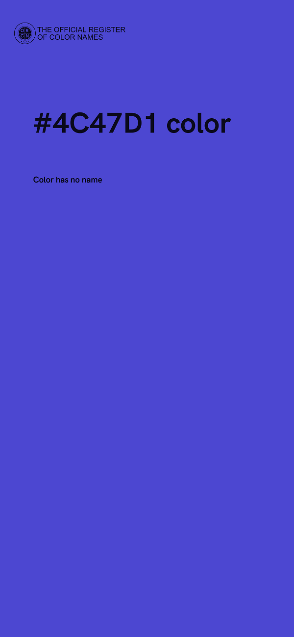 #4C47D1 color image