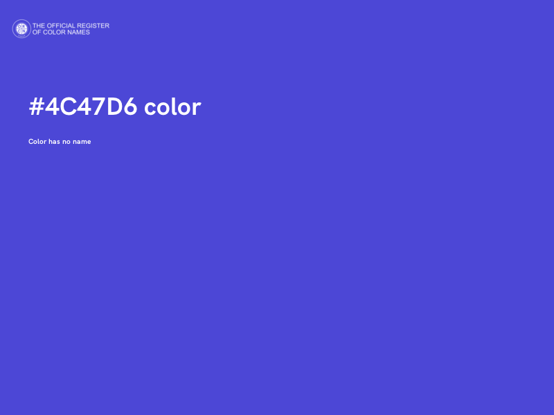 #4C47D6 color image