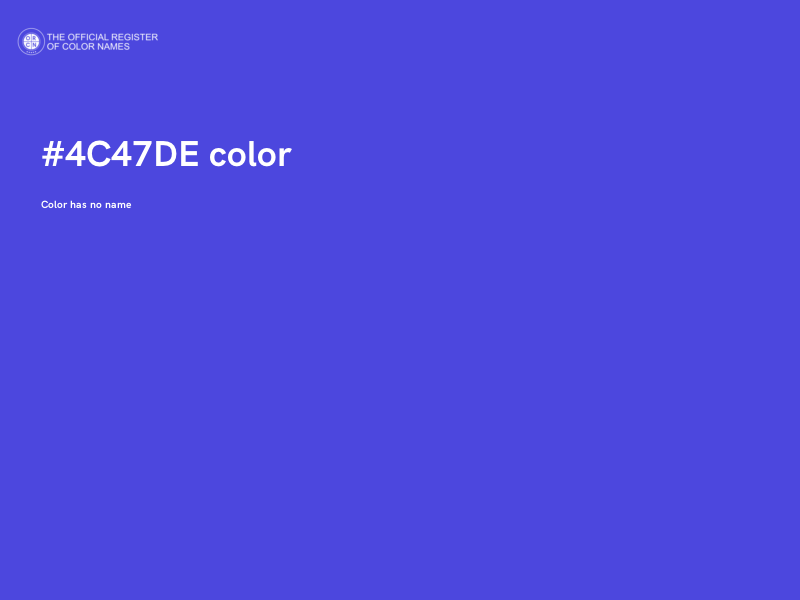 #4C47DE color image
