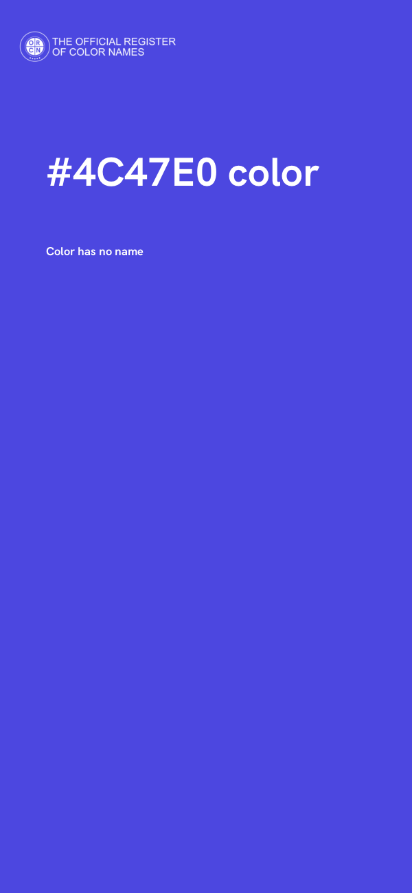#4C47E0 color image