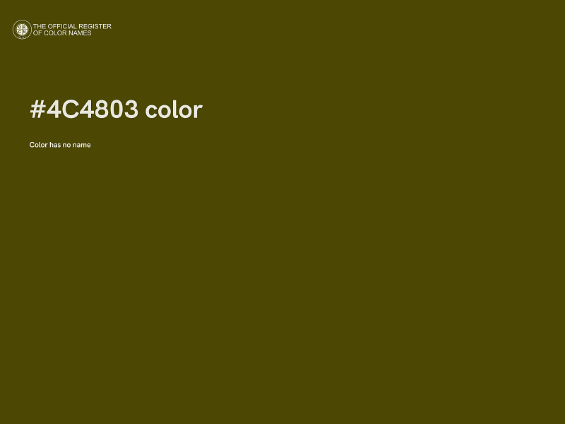 #4C4803 color image