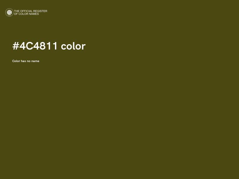 #4C4811 color image