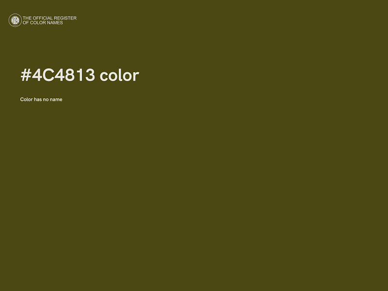 #4C4813 color image