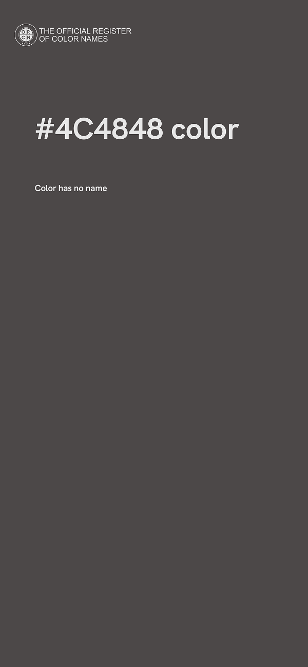 #4C4848 color image