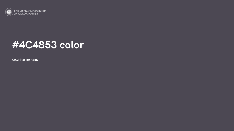 #4C4853 color image