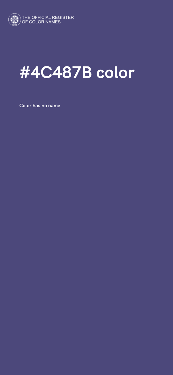#4C487B color image