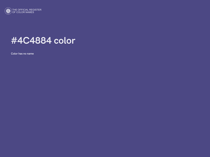 #4C4884 color image