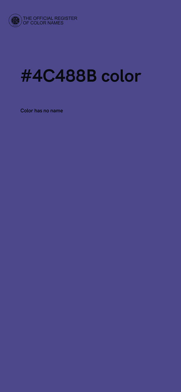 #4C488B color image