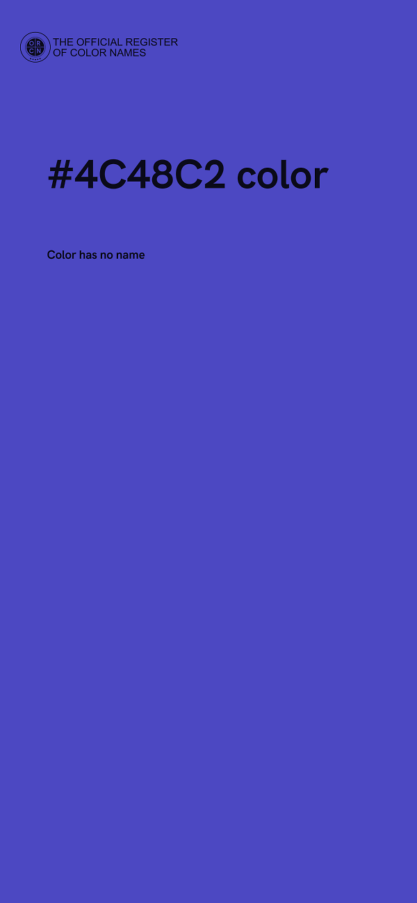 #4C48C2 color image