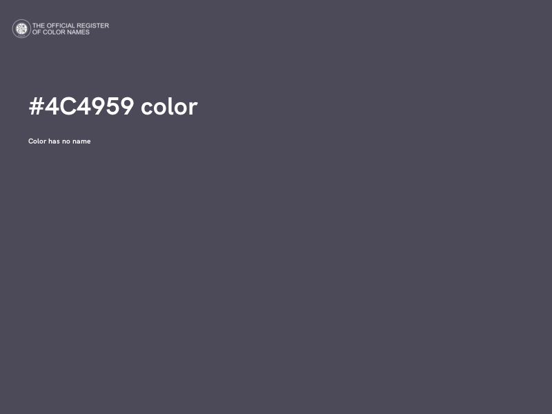 #4C4959 color image
