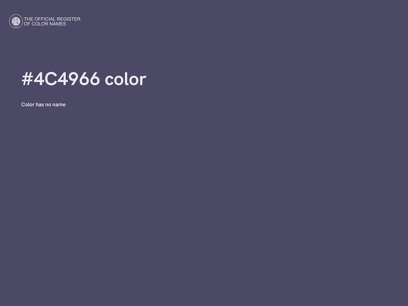 #4C4966 color image