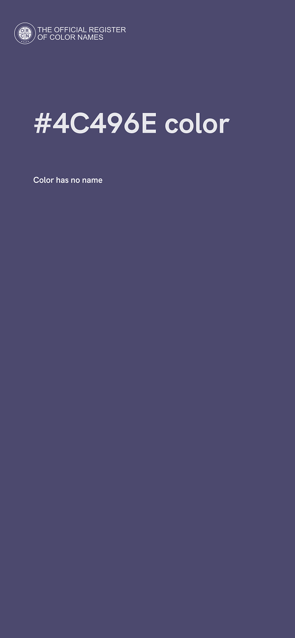 #4C496E color image
