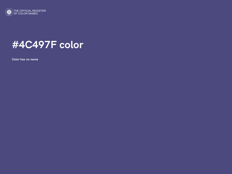 #4C497F color image