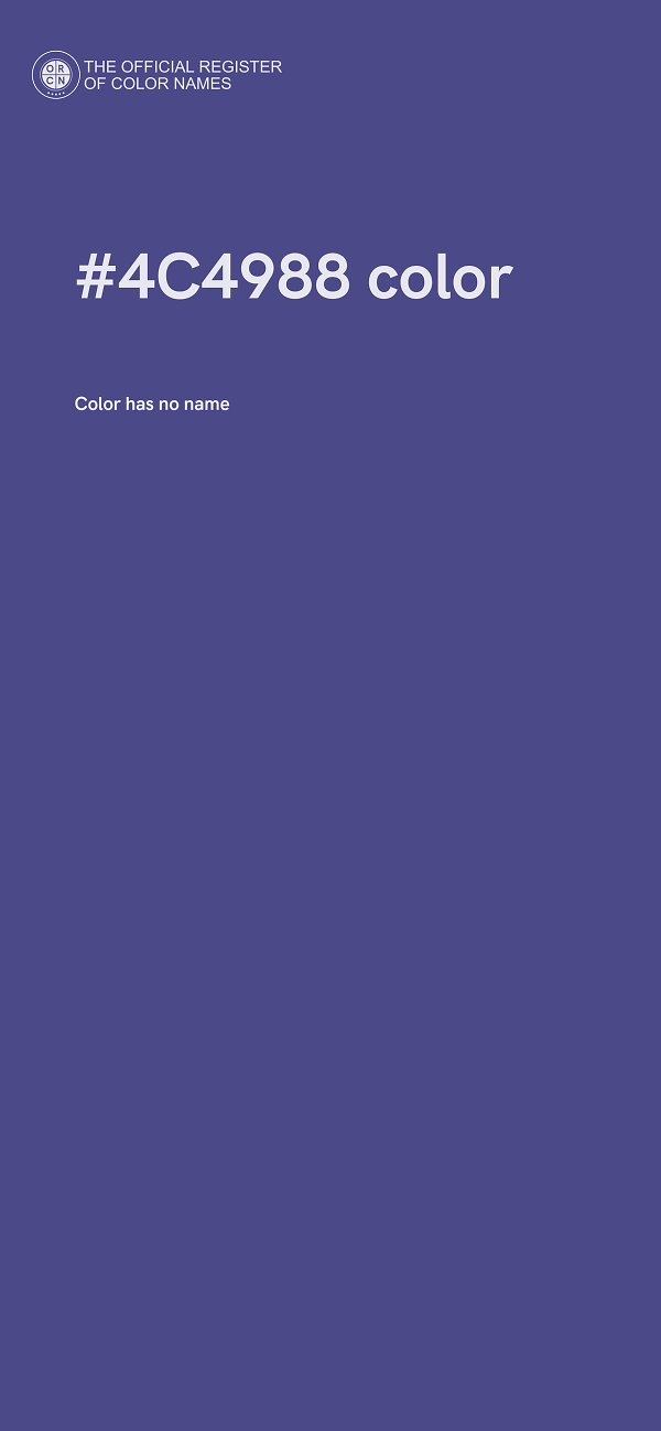 #4C4988 color image