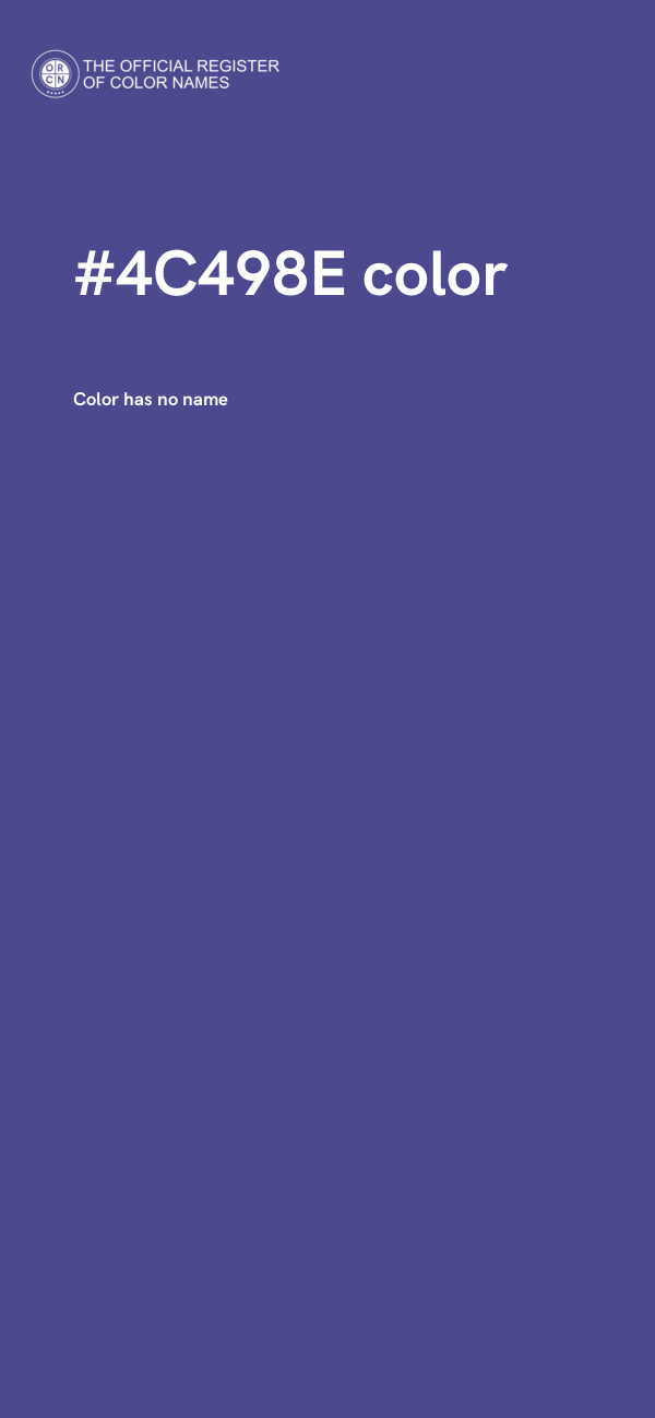 #4C498E color image