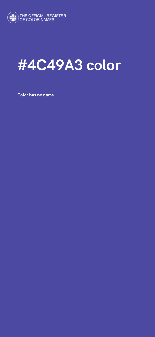 #4C49A3 color image
