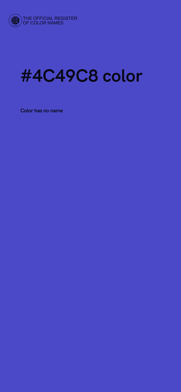 #4C49C8 color image
