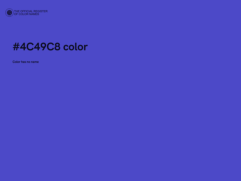 #4C49C8 color image