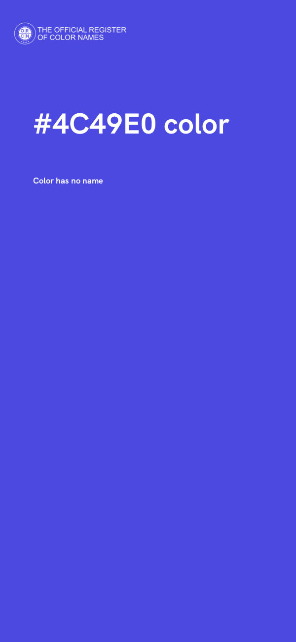#4C49E0 color image