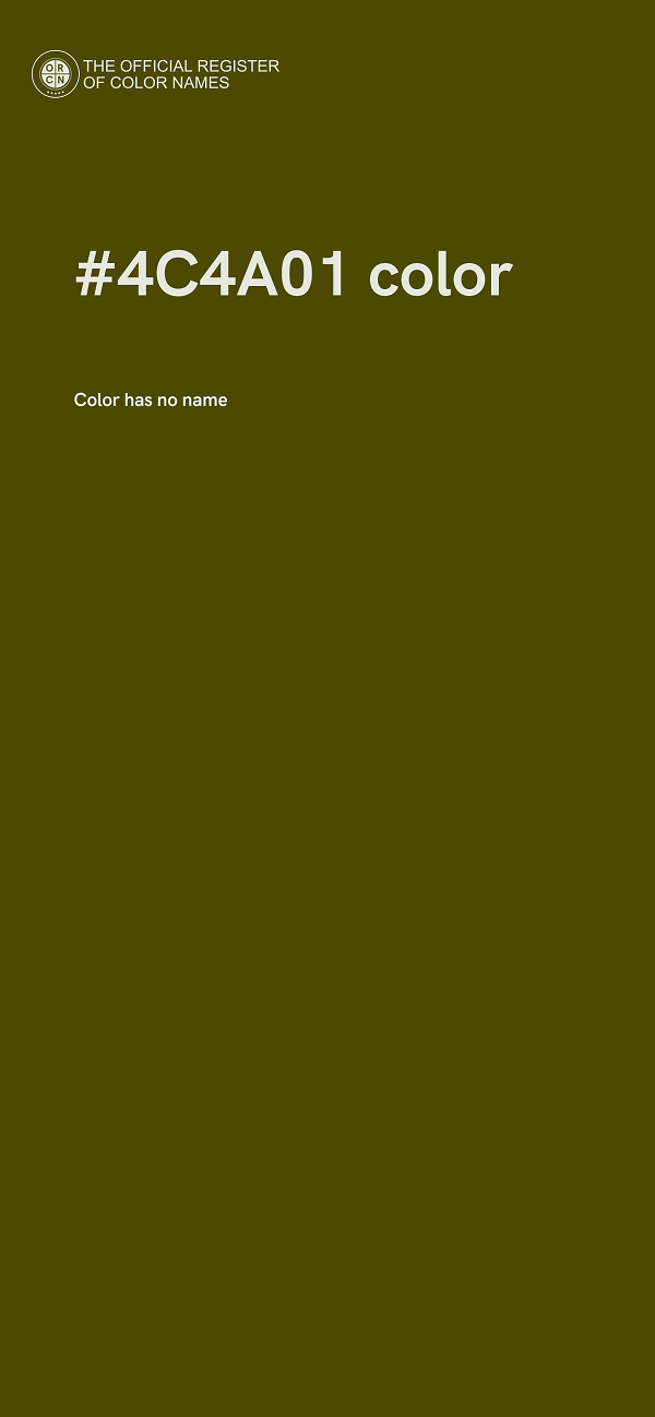 #4C4A01 color image