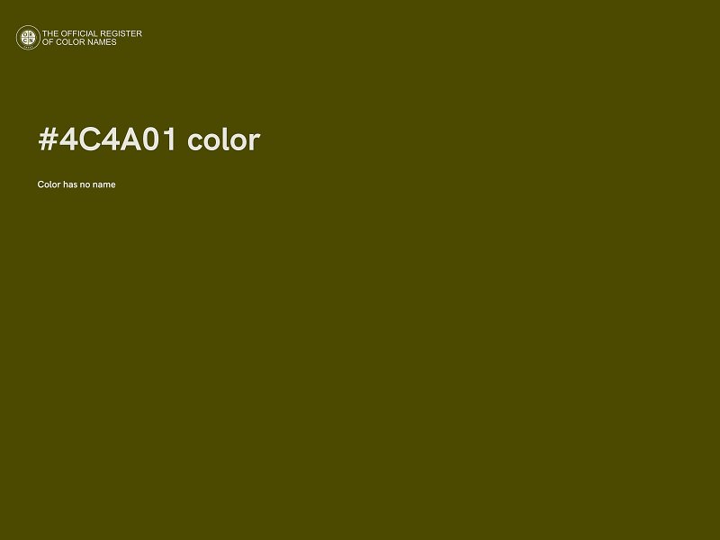 #4C4A01 color image