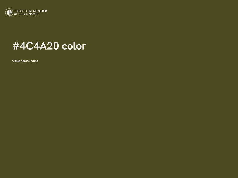 #4C4A20 color image