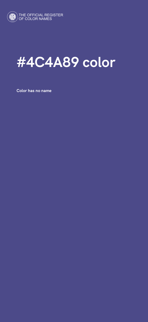 #4C4A89 color image