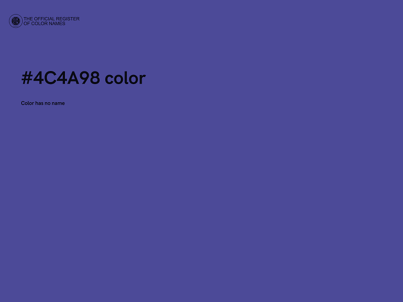 #4C4A98 color image