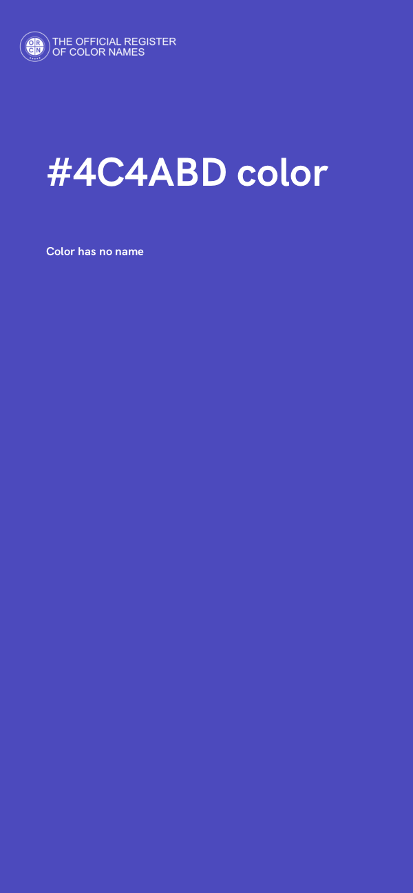 #4C4ABD color image