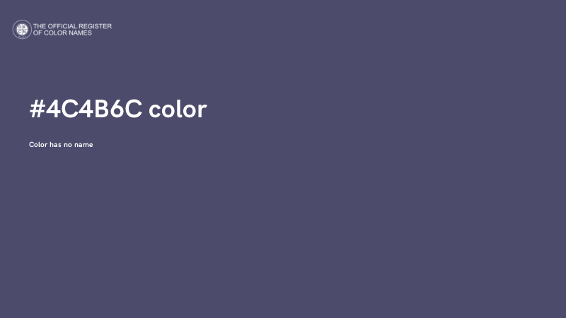 #4C4B6C color image