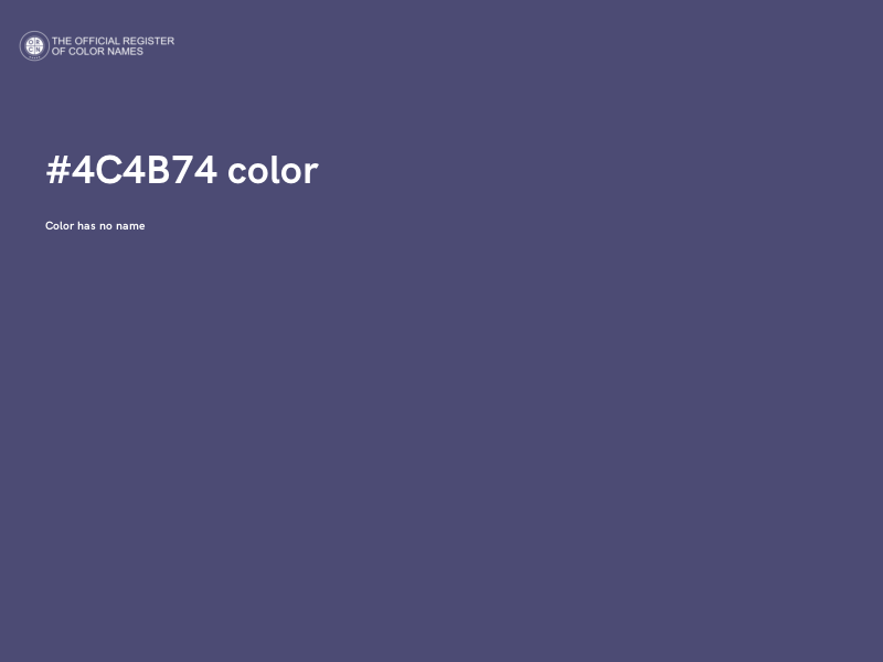 #4C4B74 color image