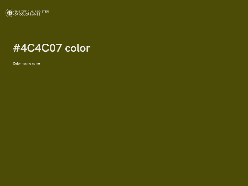 #4C4C07 color image
