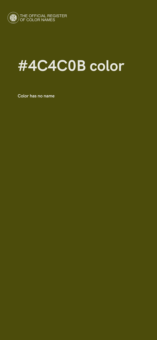 #4C4C0B color image
