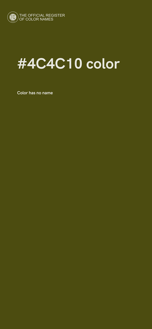 #4C4C10 color image