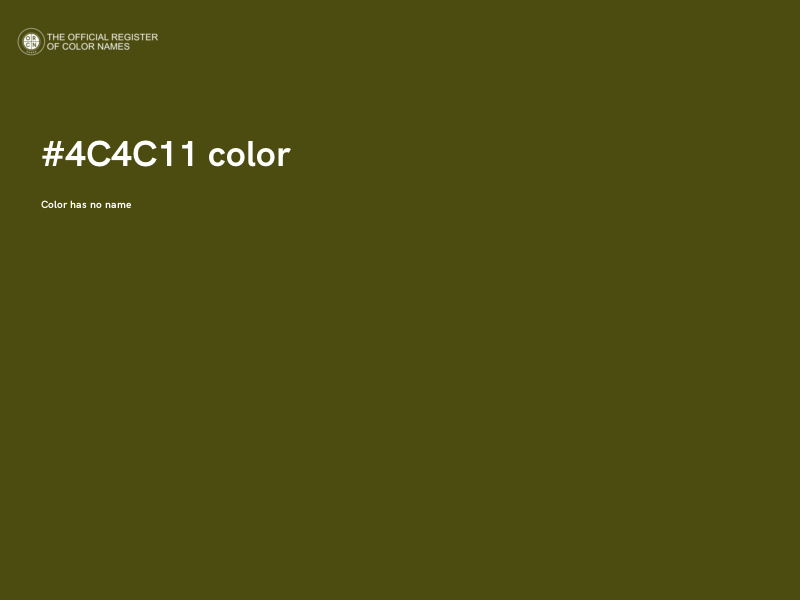 #4C4C11 color image