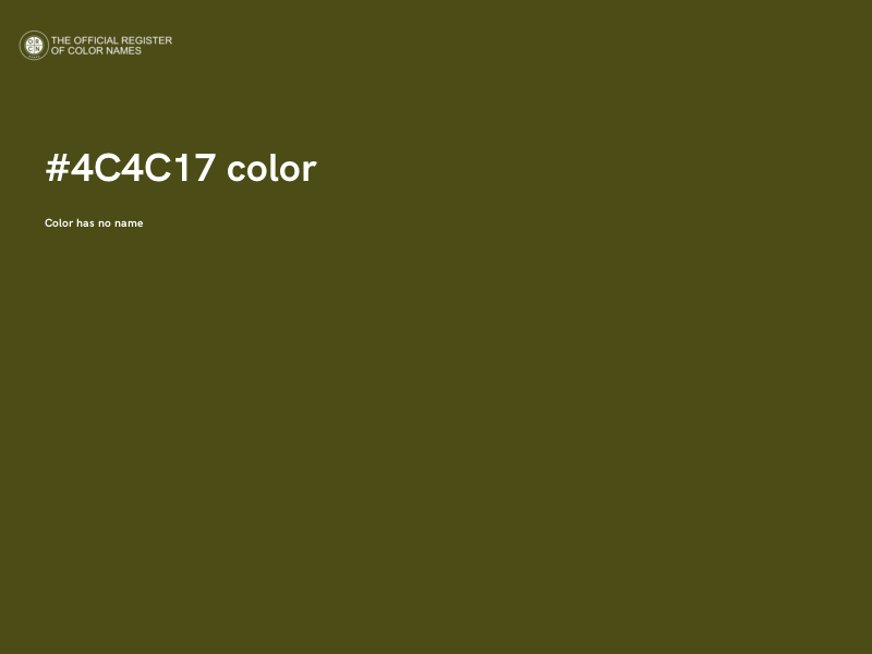 #4C4C17 color image