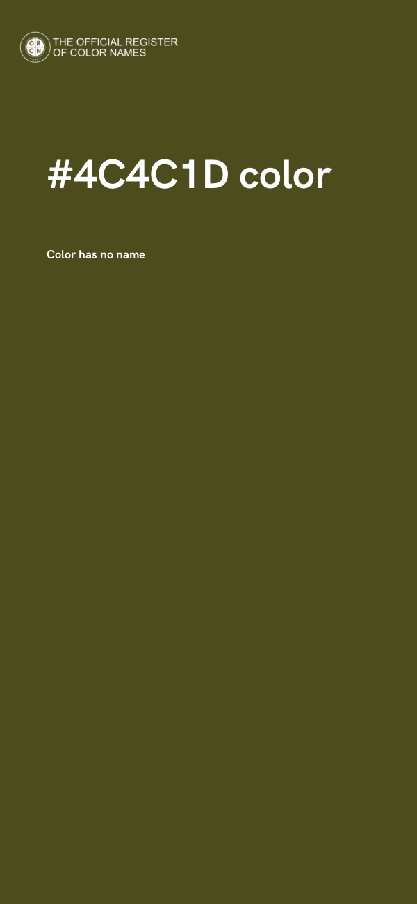 #4C4C1D color image