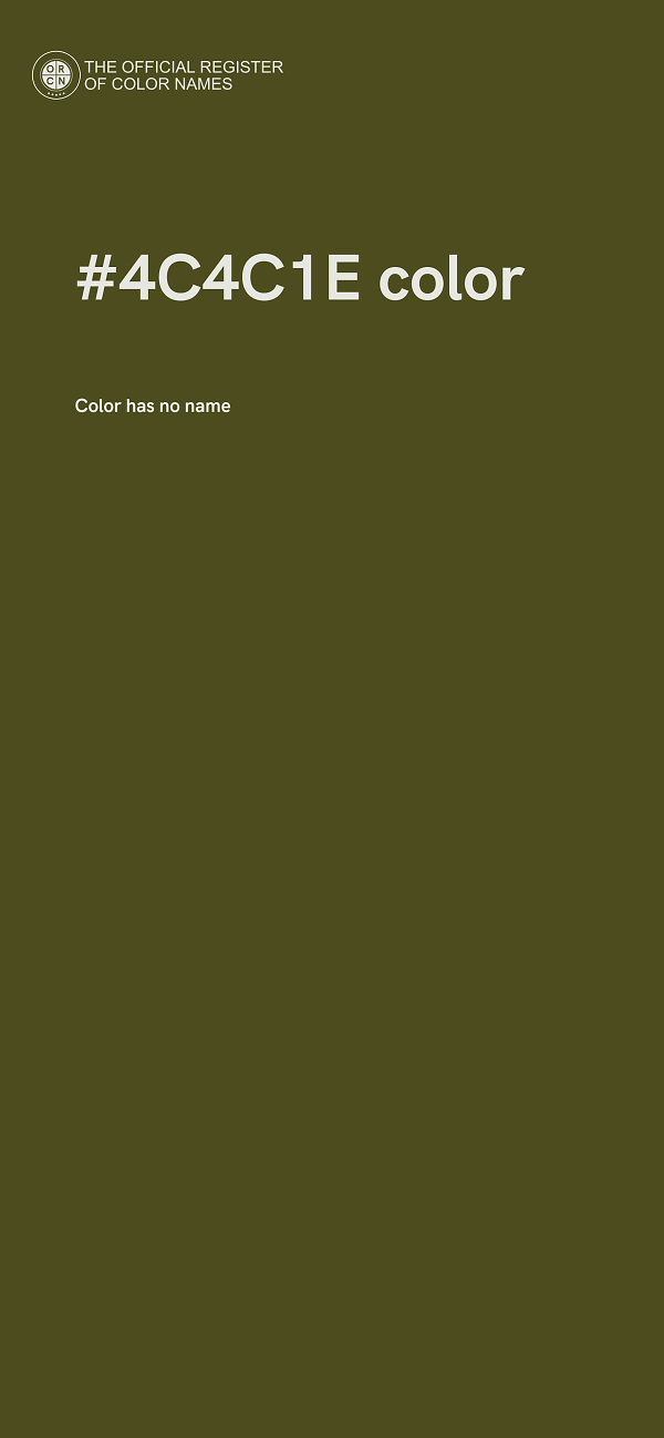#4C4C1E color image