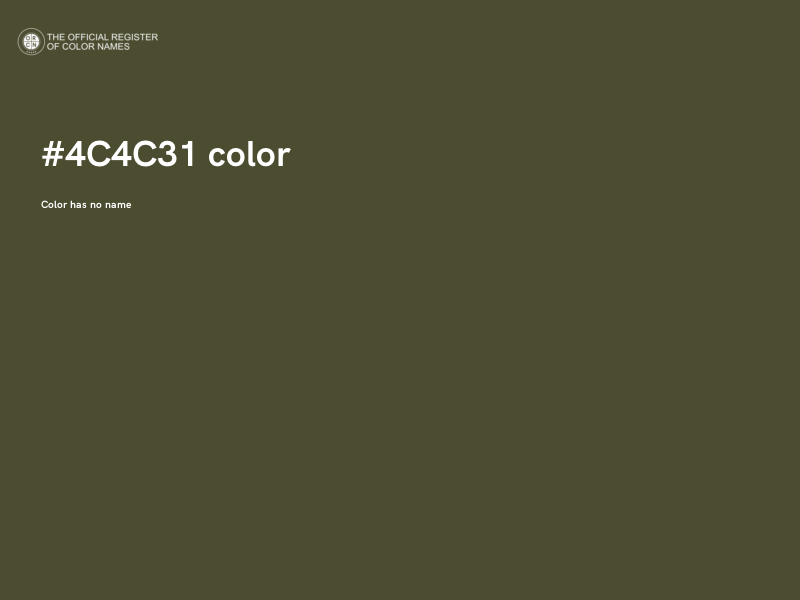 #4C4C31 color image