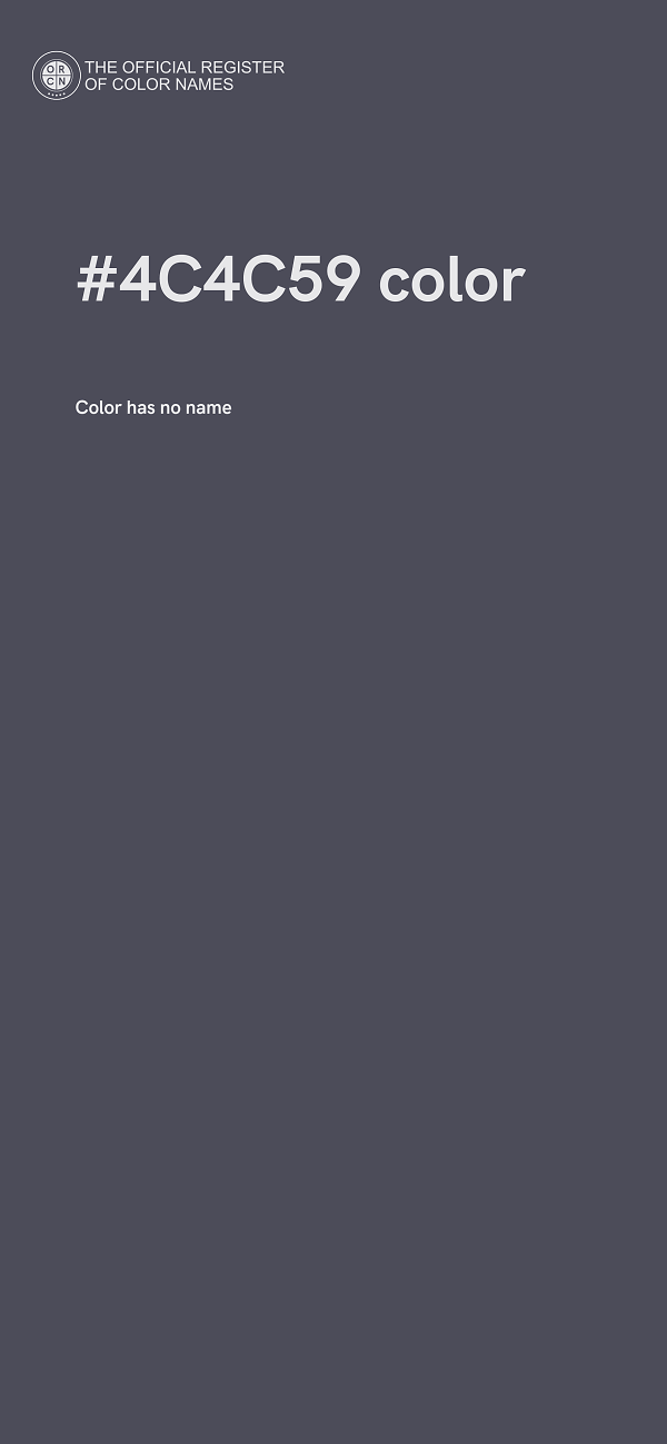 #4C4C59 color image