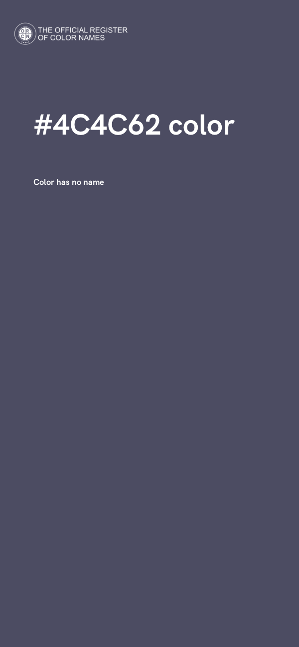 #4C4C62 color image