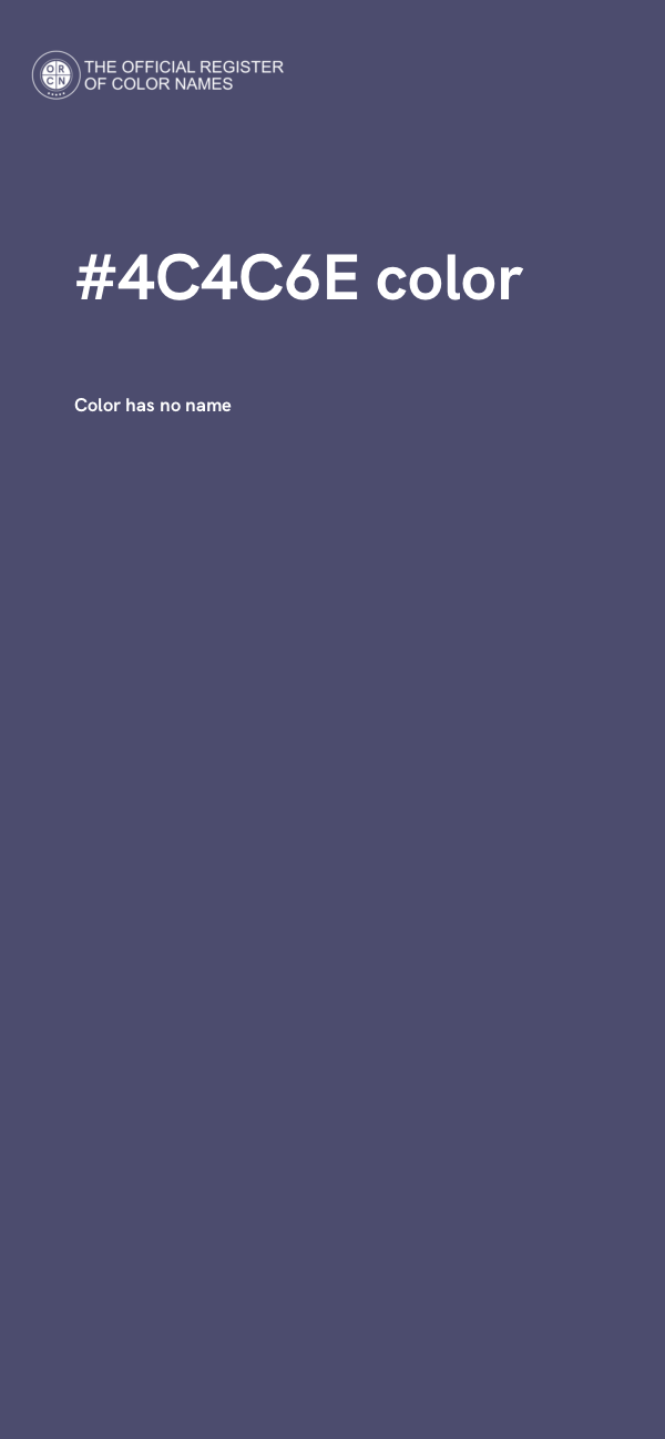 #4C4C6E color image