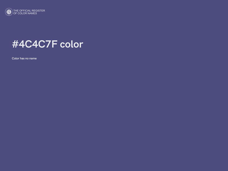 #4C4C7F color image