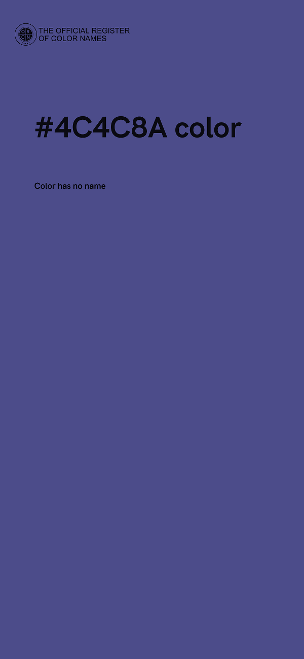 #4C4C8A color image