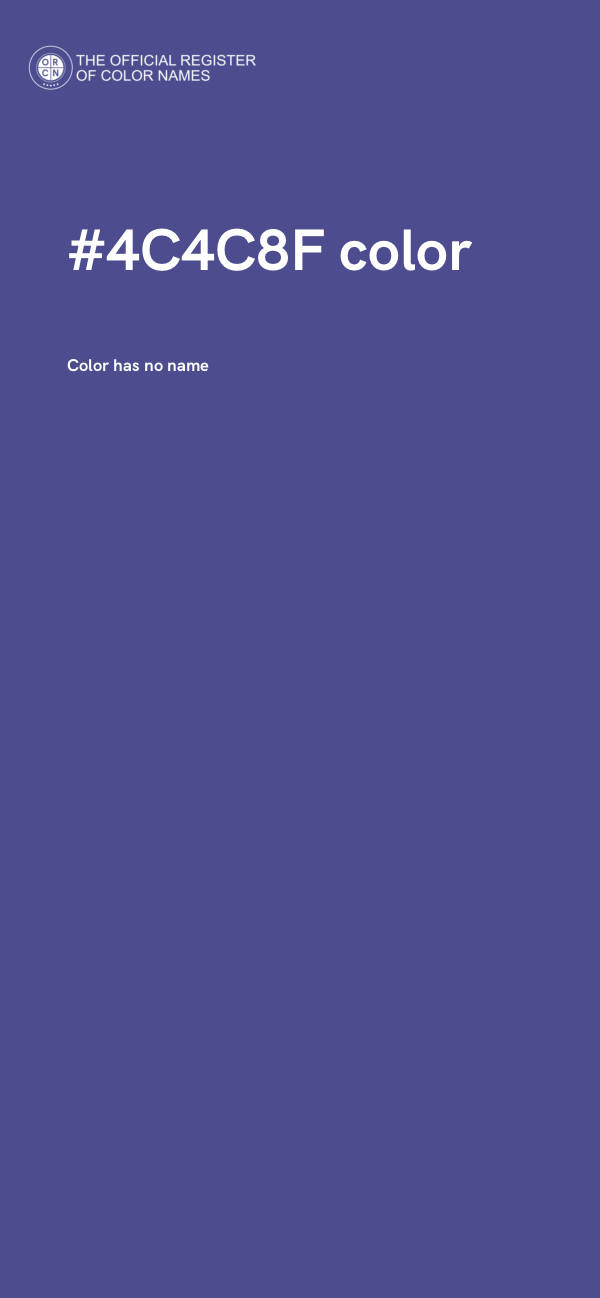 #4C4C8F color image